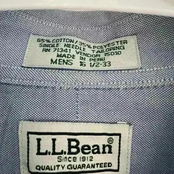 L.L. Bean Shirt size 16.5/33 - Picture 2 of 3